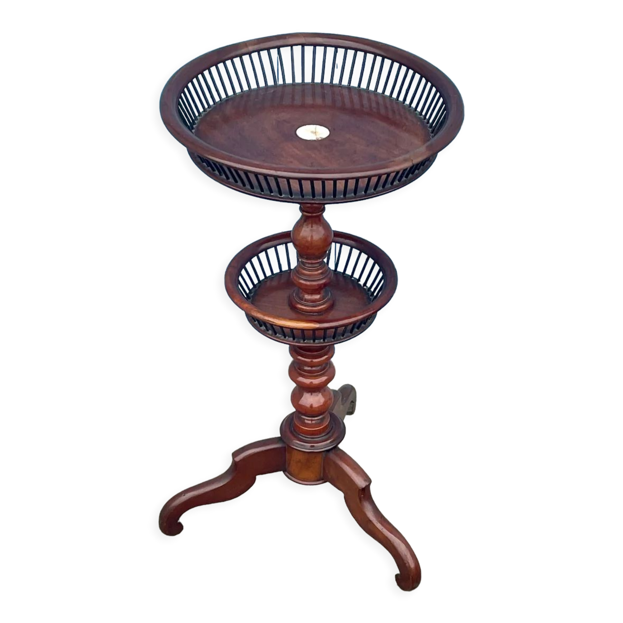 Victorian mahogany knitting table, nineteenth century