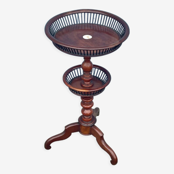 Table à tricoter victorienne en acajou, XIXe siècle