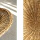 Vintage Mid-Century Italian Modern Boho Rattan Spherical Bowl Chair, 1950s