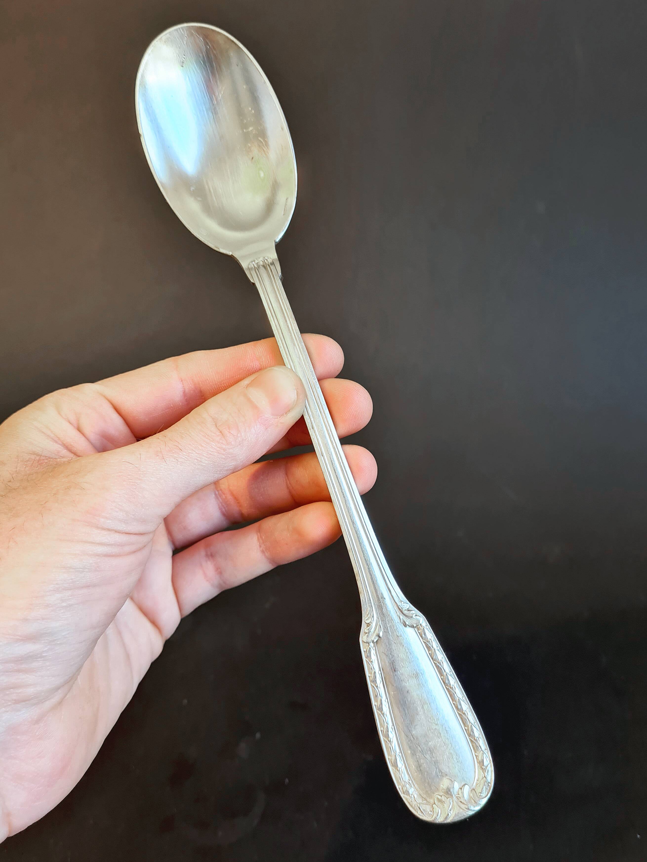 Elegant silver metal serving duo – Boulanger model - Ref 31