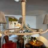 Berthes Glasser 1970 rope chandelier