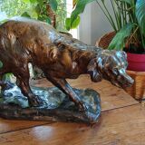 Gordon Setter terracotta statue after T Cartier
