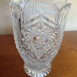 Bohemian crystal vase