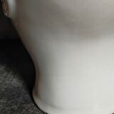 White ceramic pot cover vase 60s