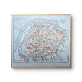 Printed in 1953, Map of Avignon, Vaucluse. Original Authentic Vintage.