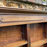 Antique oak wall shelf