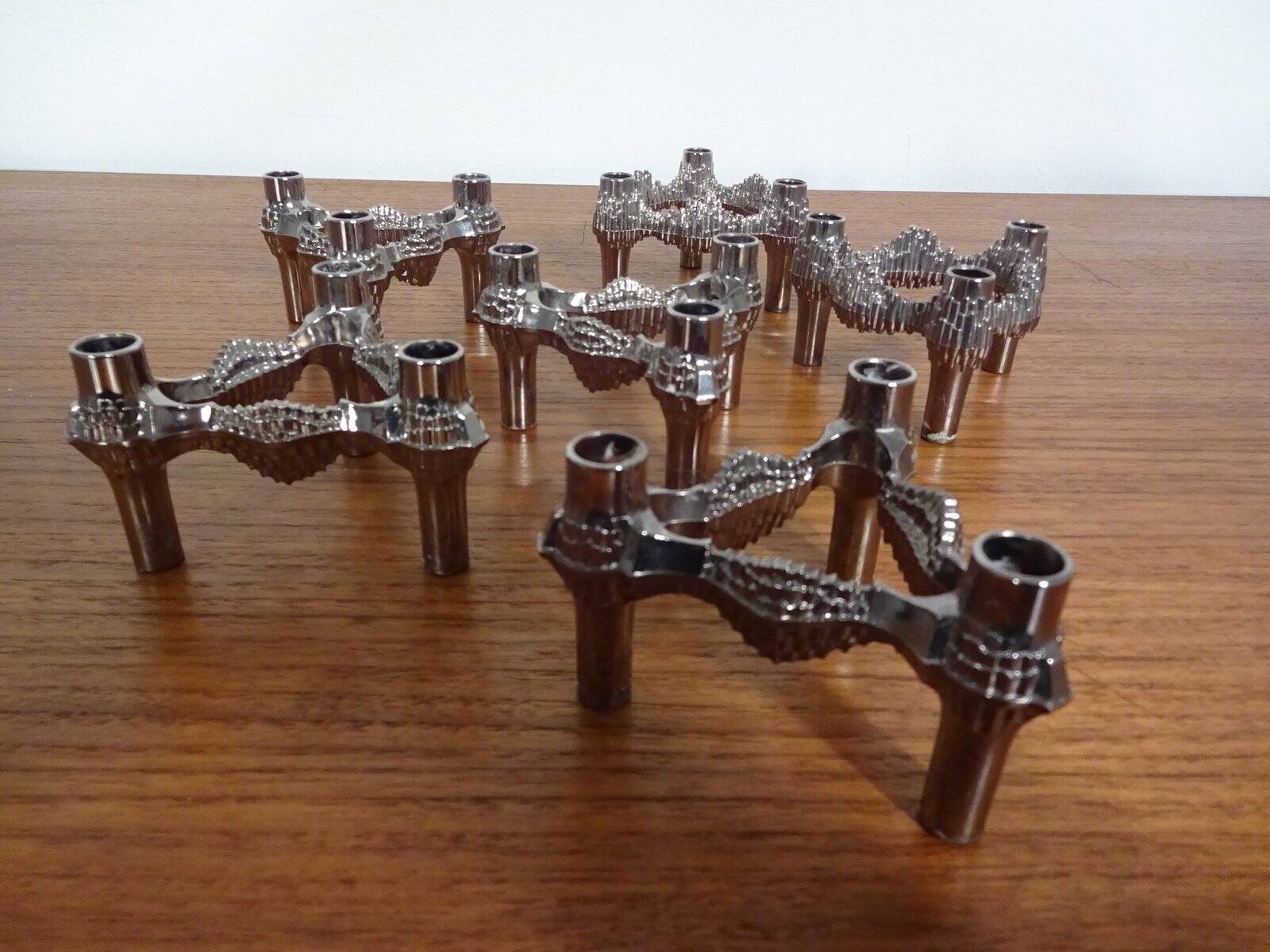 Candleholders by Ceasar Stoffi & Fritz Nagel for BMF, 1960s, Set of 6