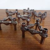 Candleholders by Ceasar Stoffi & Fritz Nagel for BMF, 1960s, Set of 6