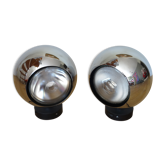 Paire de lampes de table sphérique circa 1970