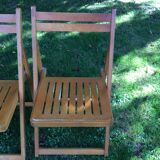 Series of 3 folding chairs
