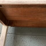 Side table in gray patinated oak