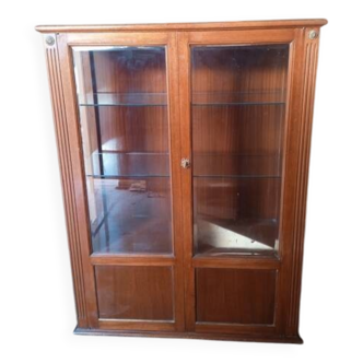 Empire display case 2 wooden doors, 1940/50s