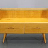 1960s Chest of Drawers with Glass Shelf ,Czechoslovakia