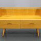 1960s Chest of Drawers with Glass Shelf ,Czechoslovakia