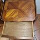 Pair of bedside tables in marquetry