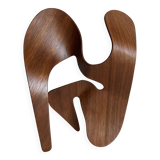 Mrs. Charles Eames_ The shadow does not bend, walnut plywood sculpture
