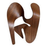 Mrs. Charles Eames_ The shadow does not bend, walnut plywood sculpture