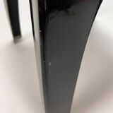 Italian fiberglass black stool, 1960s