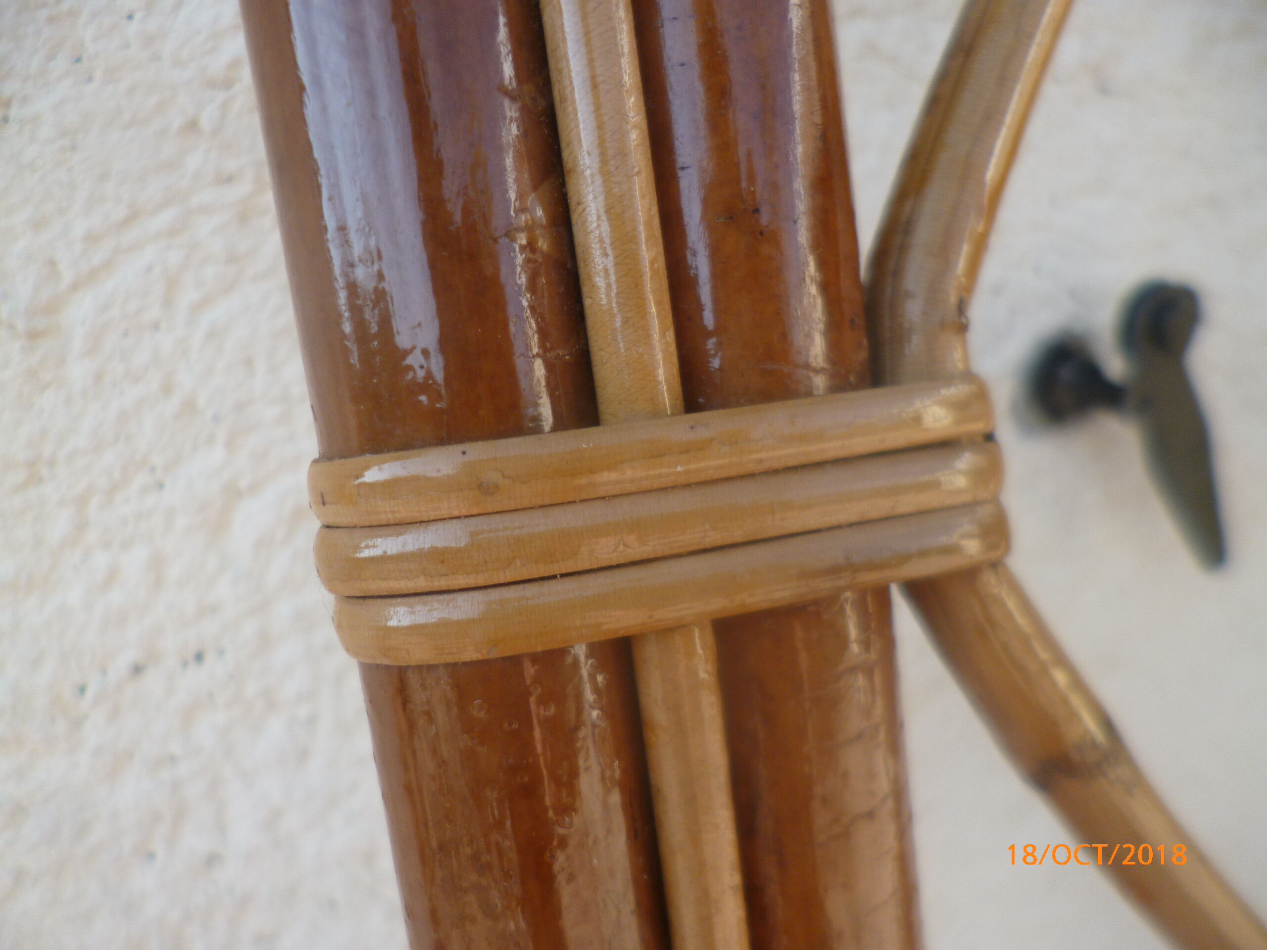 locker room wearing coat hook mirror rattan wicker 1960 1970