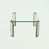 Brass and Glass Coffee Table by Peter Ghyczy 1970s
