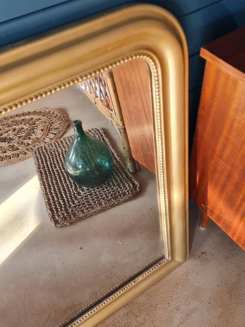 Miroir Louis Philippe doré 88 x 72