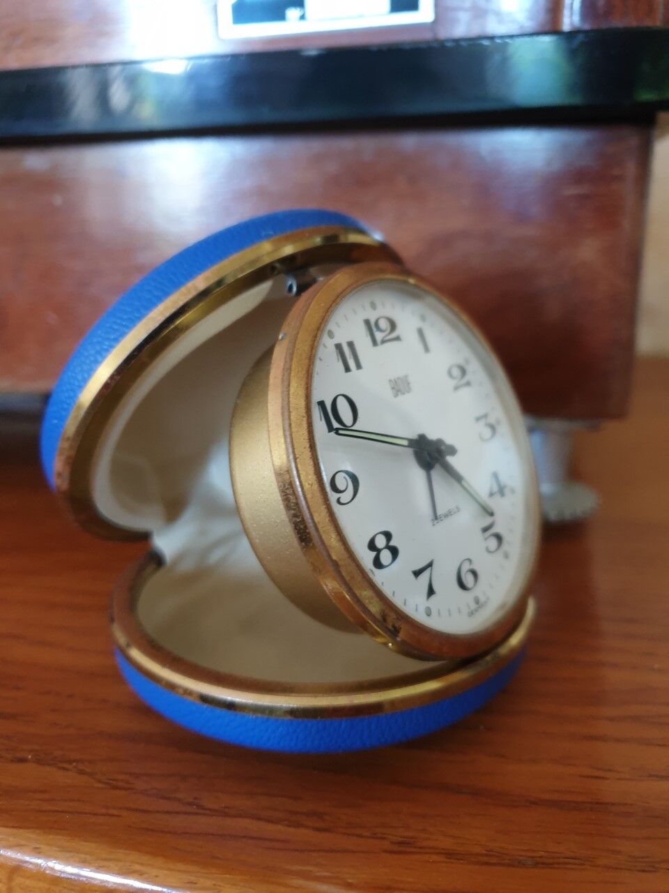 Vintage travel alarm clock