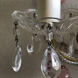 Pairs of Murano crystal wall lamps 1940