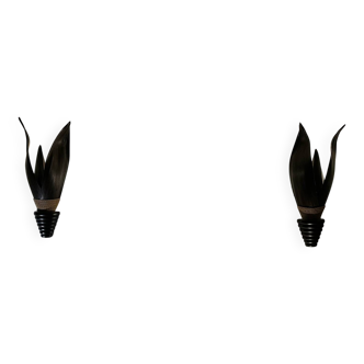 2 Balinese wall lights