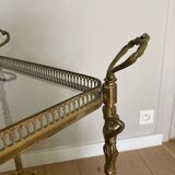 Brass serving trolley