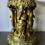 Centerpiece / Especially table with mythological characters in gilded bronze Empire era