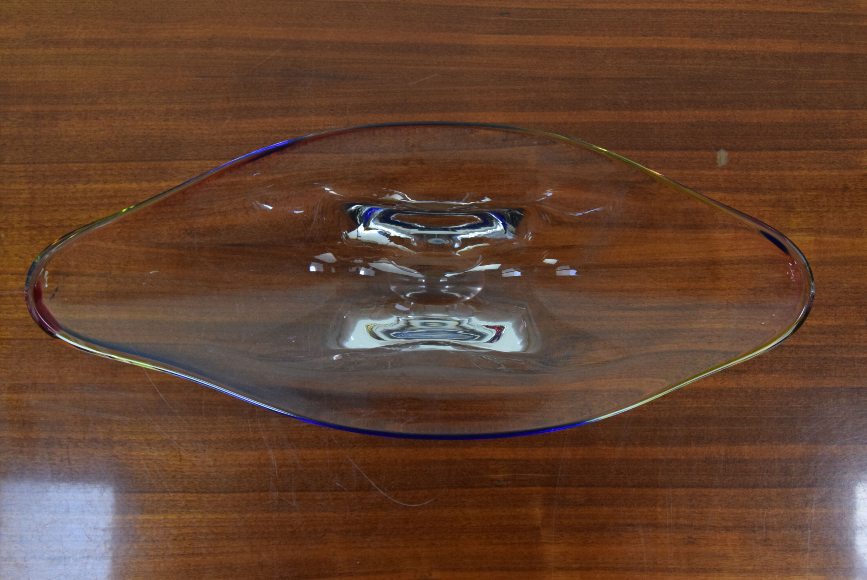 Mid -Century Glass Bowl/Bohemia Glass, 1960´s