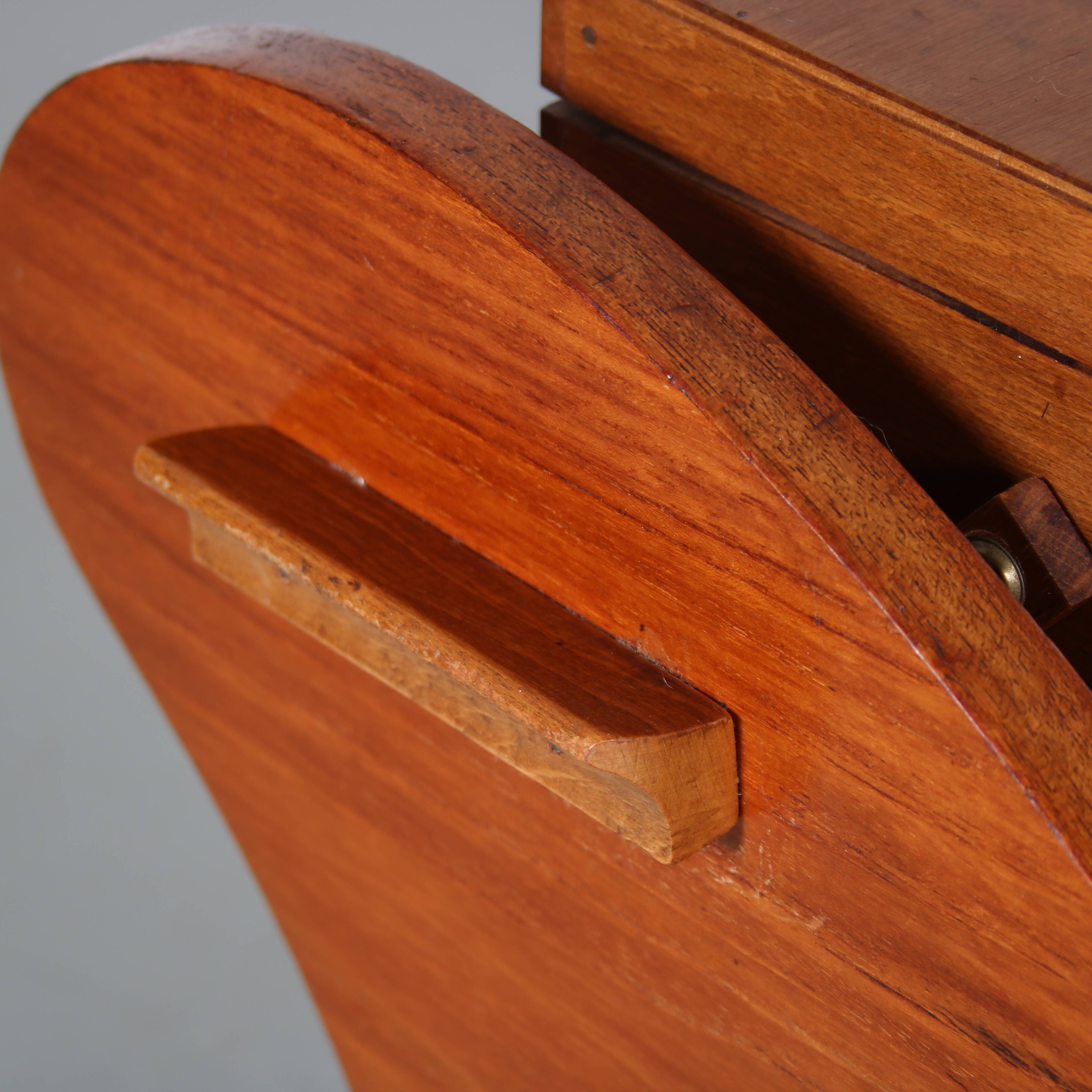 1950s V-Shaped sewing box from The Netherlands