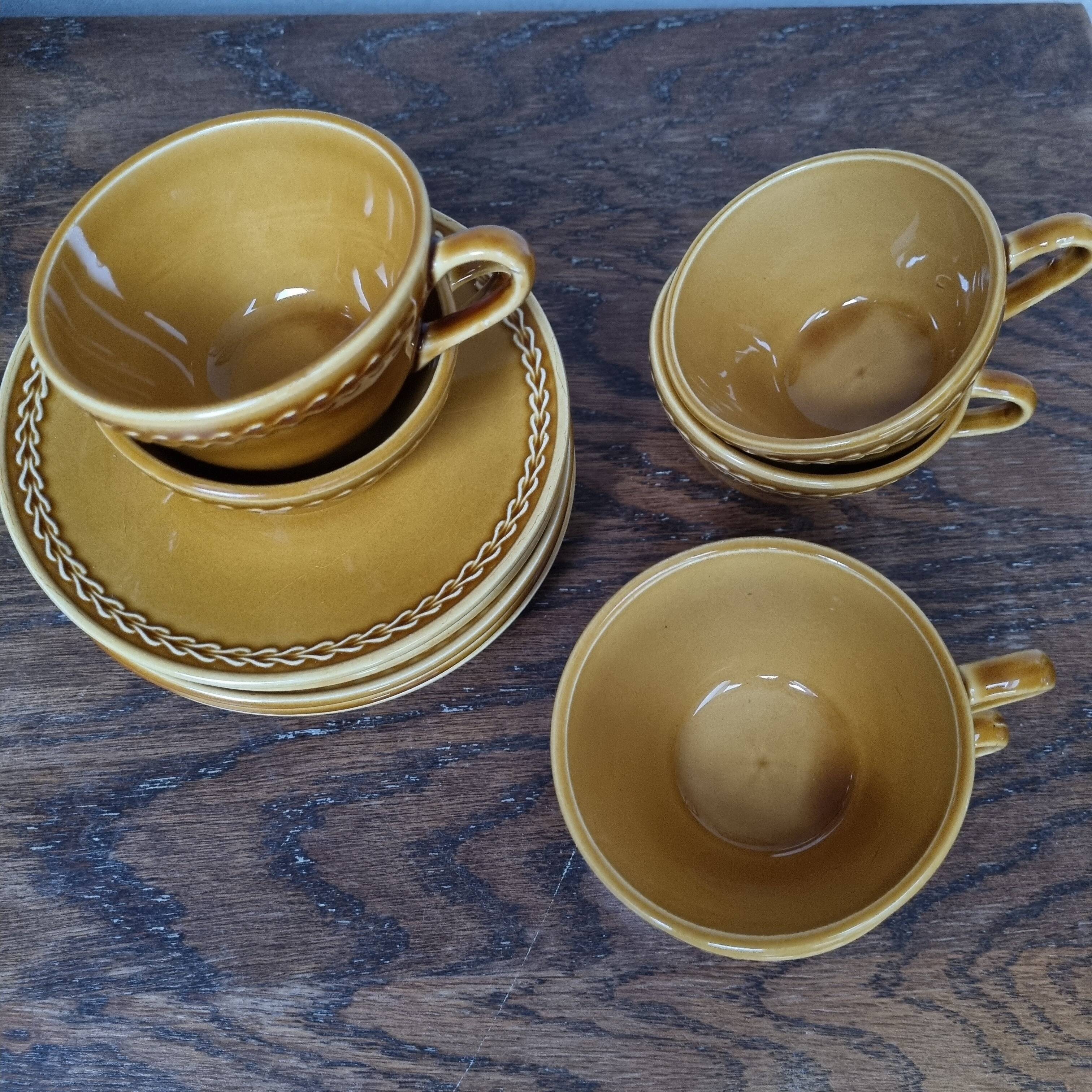 Vintage Salins earthenware coffee set