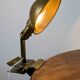 Lampe Adjusto-Lite à pince – métal doré & style industriel