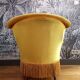 Green-yellow toad armchair