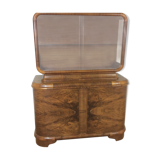 Art deco bookcase display cabinet by Jindrich Halabala