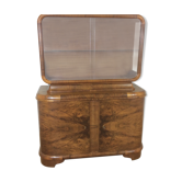 Art deco bookcase display cabinet by Jindrich Halabala