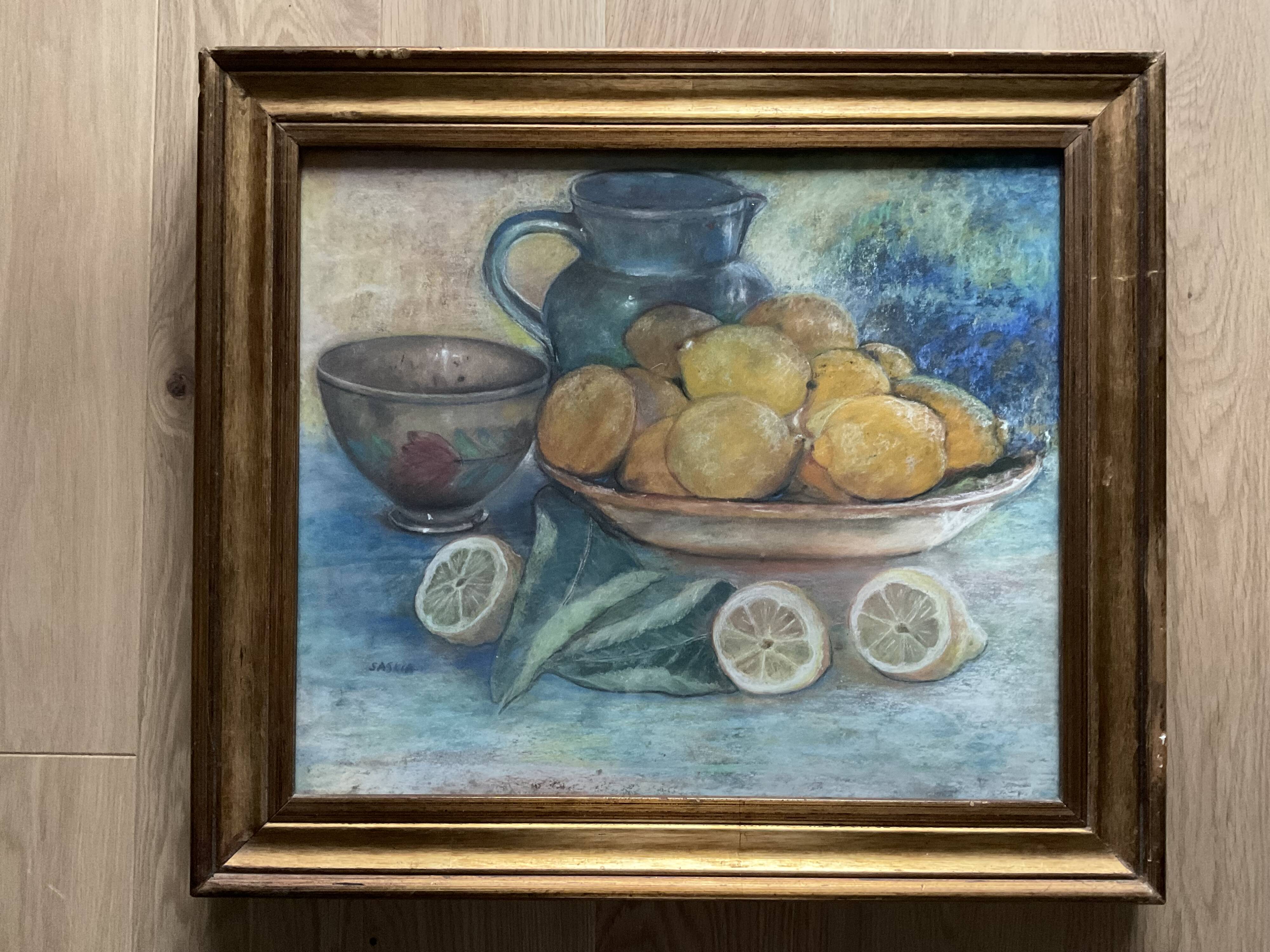 Still Life Painting with Lemons
