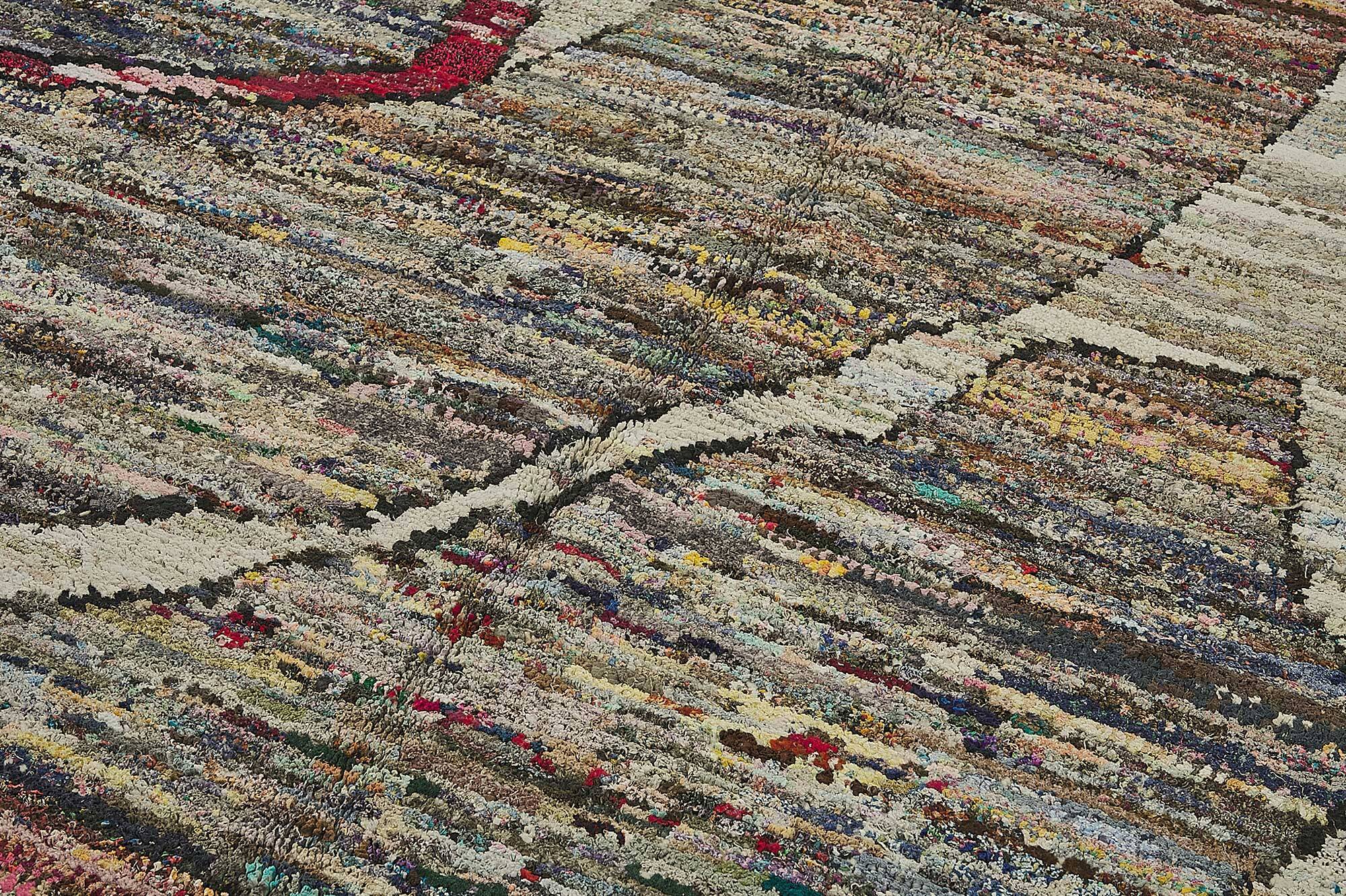 Handwoven Turkish Recycled Boho Rug 191 cm x 293 cm