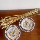 Pair of Rouen earthenware plates