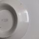 Old round footed plate signed Labrut brothers flowers
