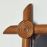 Bamboo and rattan mirror 80'