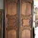 Pair of cupboard doors - Oak, late 18th century