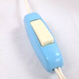 Lampe verre 70s vintage space age art déco