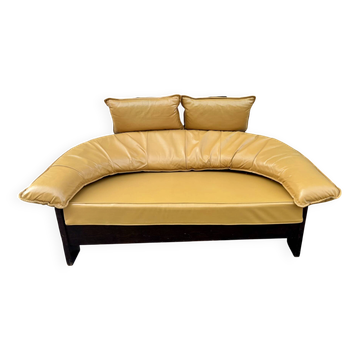 Leather sofa design from the 60s and 70s attributed to G. van den Berg, Scandinavian.