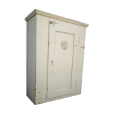 Garde manger vintage en bois, ancien meuble de cuisine