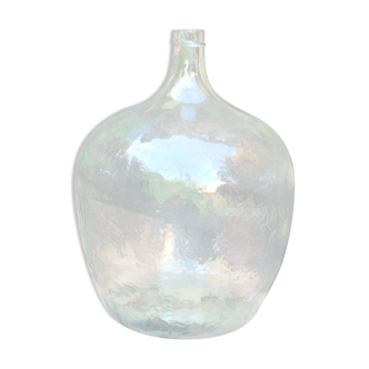 An old "Dame-jeanne" in blown glass, beginning of the nineteenth century