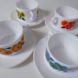 4 arcopal LOTUS cups