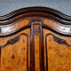 Bressane wardrobe Louis XV era with gendarme's hat in walnut and elm around 1750