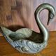 Vide-poches vintage cygne en laiton